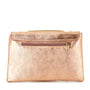 Made in Italy Sac bandoulière chaîne cuir femme irisé rose