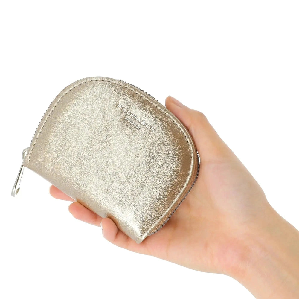 Flora & co Porte-cartes femme 11 emplacements or