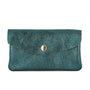Vue princ. du Porte-monnaie cartes femme cuir irisé 051 Bleu Canard par Made in Italy.
