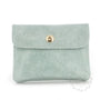 Vue princ. du Porte-Monnaie Cuir Suédé Grainé 041C Vert Clair par Made in Italy.