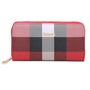 Portefeuille campagnon carreaux multicolore Rouge - Crocochic