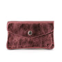 Vue princ. du Porte-monnaie cartes femme cuir irisé 051 Bordeaux par Made in Italy.