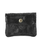 Vue princ. du Porte-monnaie court cuir suède embossé 041FL Noir par Made in Italy.