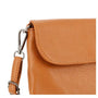 Vue 3 du Mini sac bandoulière femme souple Camel en cuir synthétique par Flora & co.