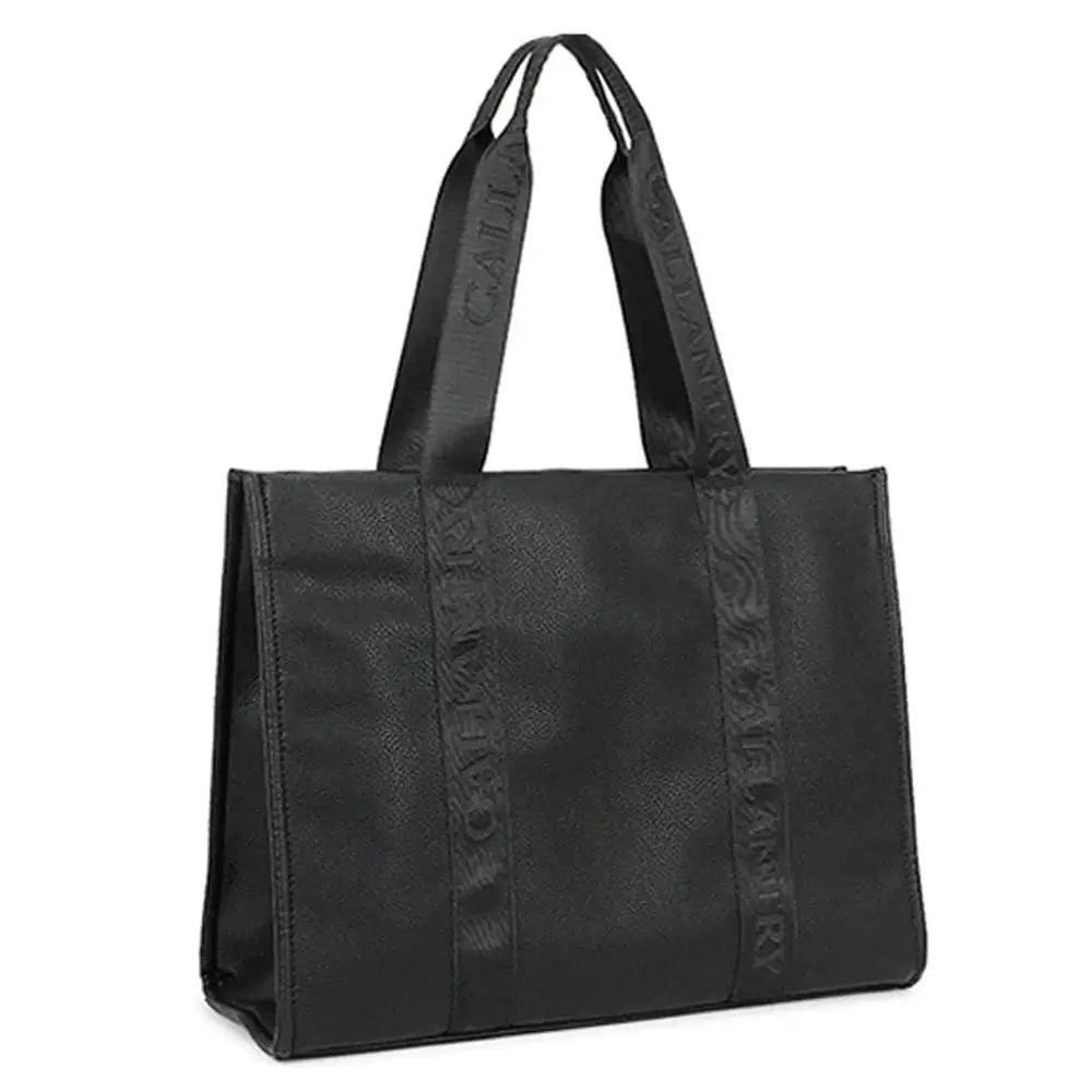 Gallantry Sac à main cabas ultrléger bandoulière femme noir