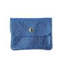 Porte-monnaie femme cuir italien irisé 041 Bleu Vif - Crocochic