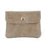Vue princ. du Porte-monnaie court cuir suède embossé 041FL Taupe par Made in Italy.