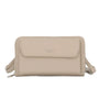Portefeuille campagnon à bandoulière Beige - Crocochic