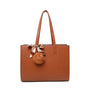 Sac cabas femme similicuir camel - vue principale | Gallantry