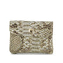 Vue princ. du Porte-connaie cartes court cuir python 041S Kaki par Made in Italy.