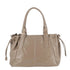 Sac cabas bowling lacet similicuir lisse Taupe main image