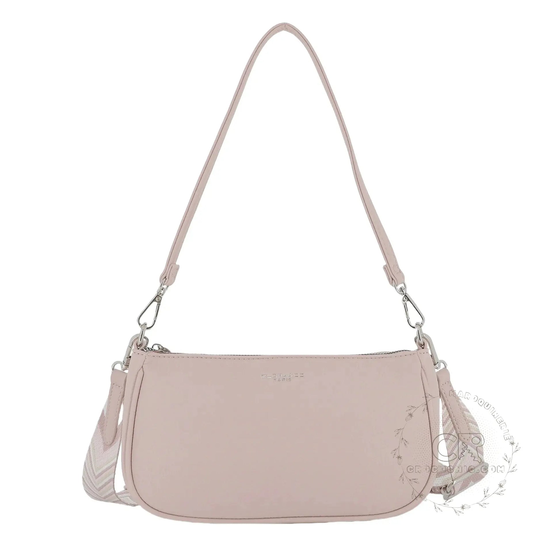 Flora & co Sac baguette avec bandoulière Rose
