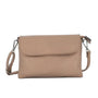 Vue princ. du Mini Sac Bandoulière Femme Marron Métal en cuir synthétique par Flora & co.