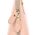 Made in Italy Sac dôme bandoulière femme cuir rose