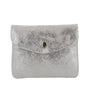 Flora & co Porte-monnaie femme court suède irisé Noir Argent