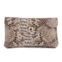 Vue princ. du Porte-monnaie mi-long femme python 05S Rose en cuir par Made in Italy.
