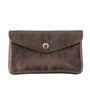 Vue princ. du Porte-monnaie cartes femme cuir irisé 051 Chocolat par Made in Italy.
