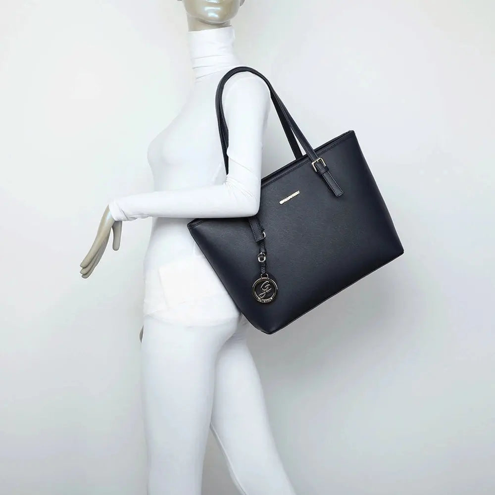 Grand sac cabas femme pour les cours bleu