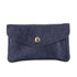 Porte-monnaie cartes femme cuir irisé 051 bleu marine Made in Italy