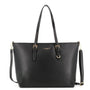 Vue princ. du Grand sac à main cours femme noir en cuir synthétique par Flora & co.
