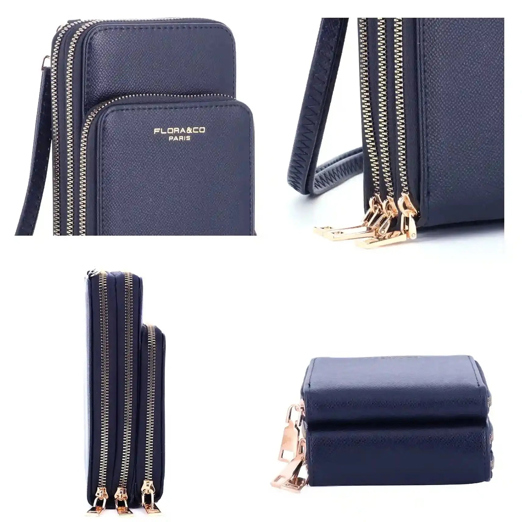 Sac bandoulière pochette téléphone 6.7 pouces Bleu Marine