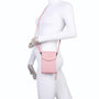 Vue 1 du Pochette téléphone bandoulière femme rose en cuir synthétique par Gallantry.