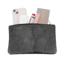Vue 4 du Pochette coméstique voyage cuir irisé Noir par Made in Italy.