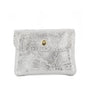 Vue princ. du Porte-monnaie suédé métallisé baroque 041A Argent en cuir par Made in Italy.