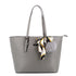 Gallantry Sac cabas femme a4 pompon fourlard gris foncé