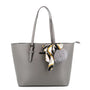 Sac cabas femme similicuir fourlard gris foncé - vue principale | Gallantry