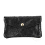 Portefeuille femme cuir souple embossé 05FL Noir - Crocochic