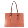 Sac cabas femme cuir synthétique camel - vue principale | Crocochic