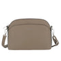 Sac bandoulière arrondi multi-poches Taupe Foncé - Crocochic