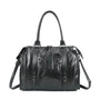 Grand sac à main bowling irisé noir - Crocochic