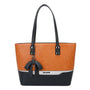 Sac cabas femme cuir synthétique camel - vue principale | Gallantry