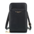 Sac bandoulière pochette téléphone 6.7 pouces Noir main image