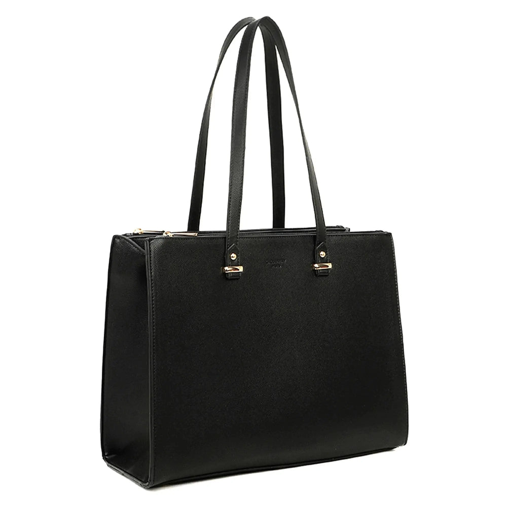 Gallantry Sac à main femme cabas a4 rigide noir