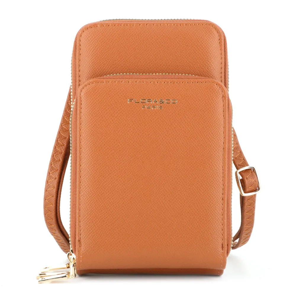 Sac bandoulière pochette téléphone 6.7 pouces Camel main image