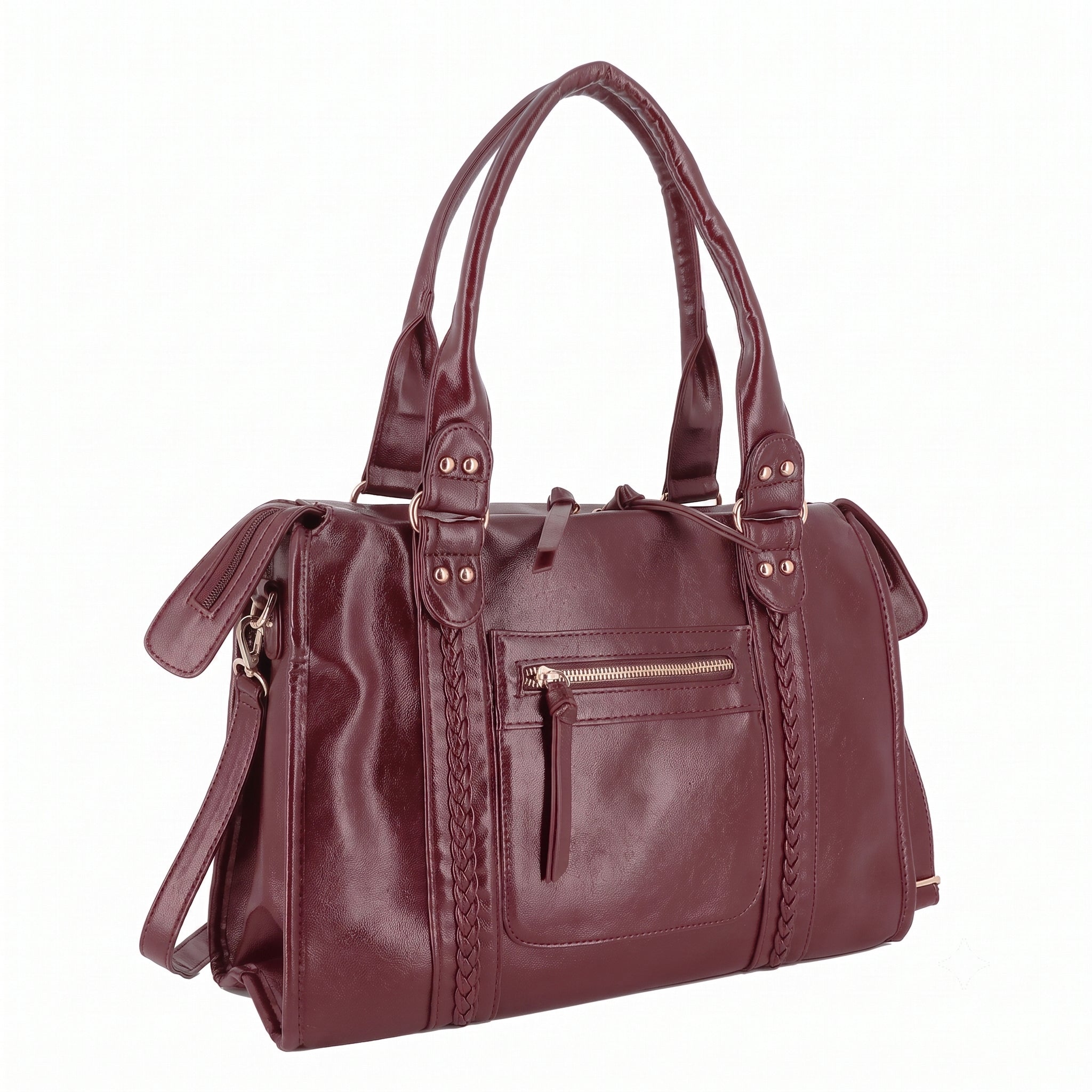 Grand Sac Bowling Femme Cours Bordeaux