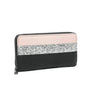 Gallantry Portefeuille long femme tout-en-un paillette rose