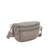 Flora & co Sac banane bandoulière suédine taupe métal