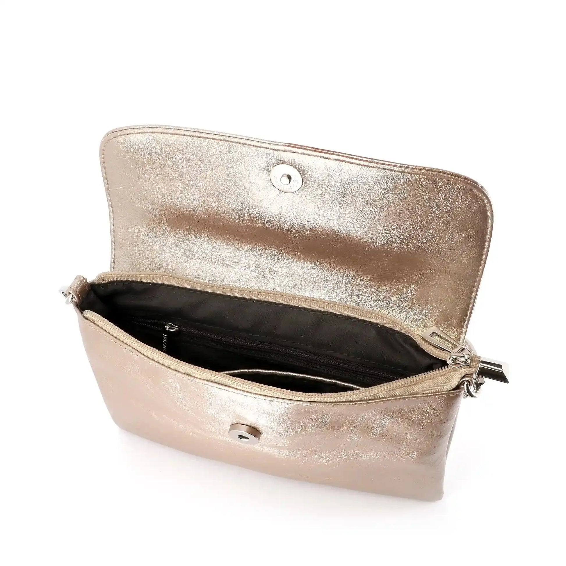 Flora & co Sac bandoulière pochette femme irisé or