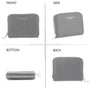 Flora & co Portefeuille porte-carte femme saffiano gris