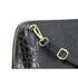 Made in Italy Sac dôme bandoulière femme cuir noir