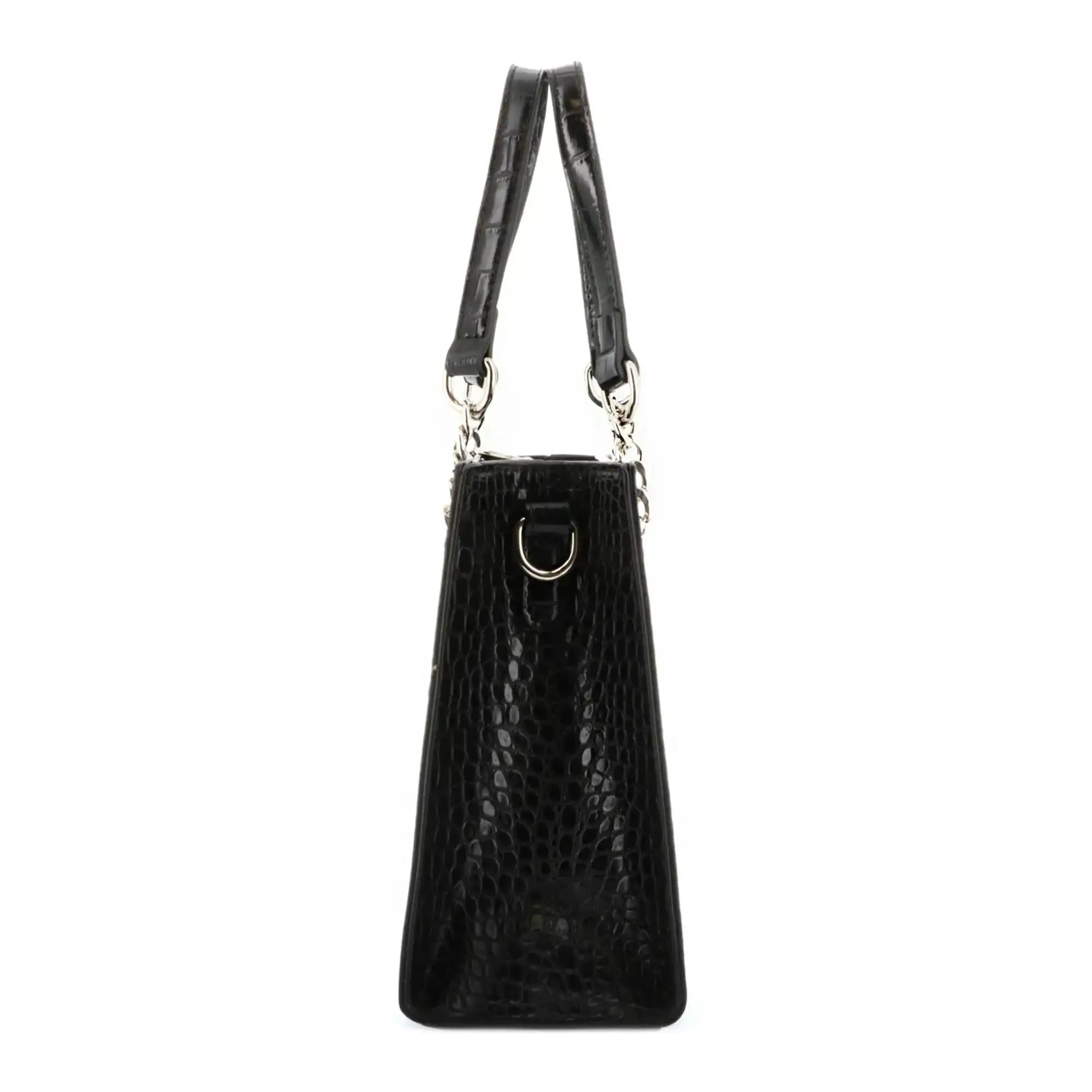 Chaîne D'extension Pour Sac à Main - 15 Cm En Aluminium Poli Noir - 2 Fermoirs Inclus - 13