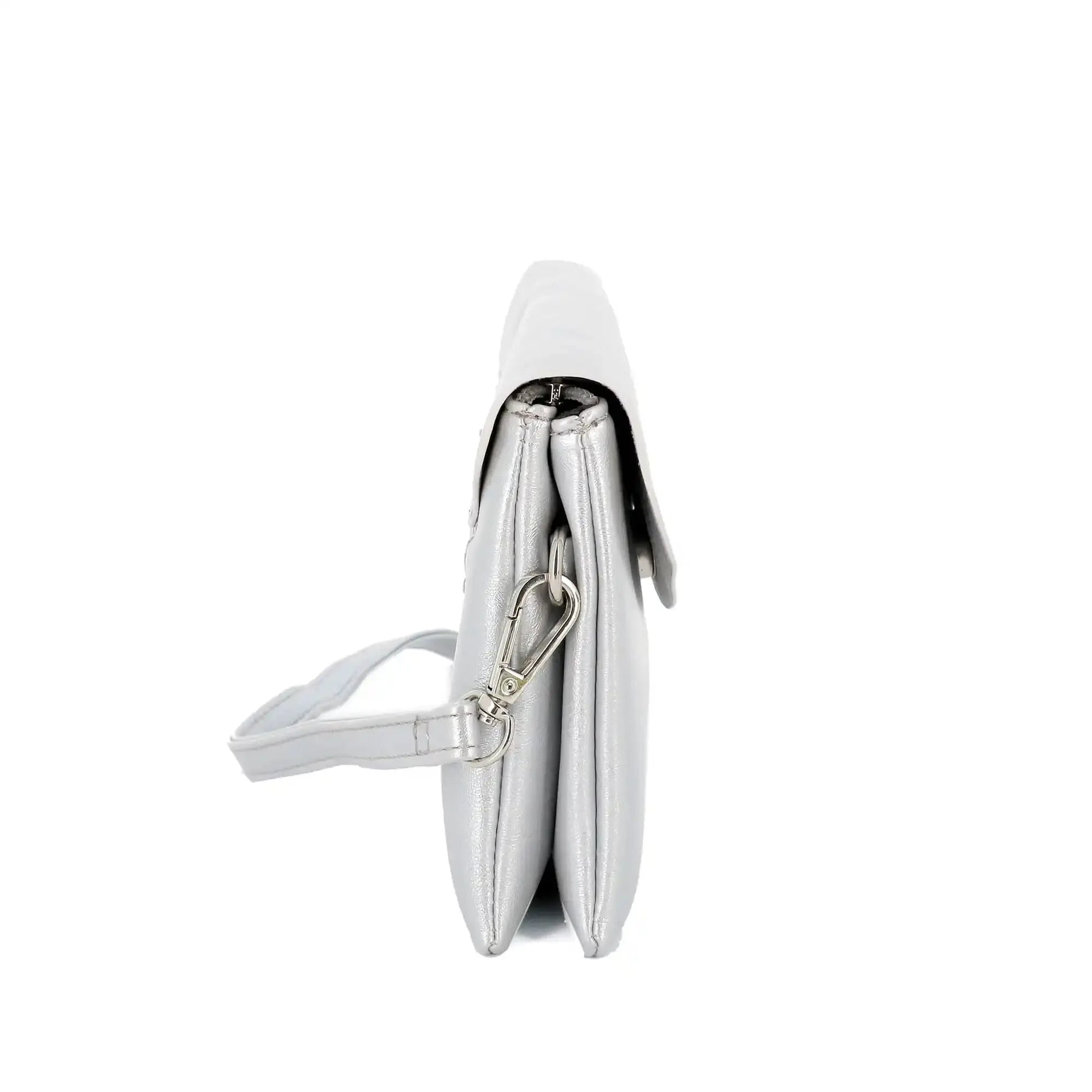 Flora & co Sac bandoulière femme irisé souple argent