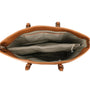 Sac cabas femme similicuir camel - vue 4 | Flora & co