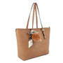 Sac cabas femme similicuir camel - vue 2 | Flora & co