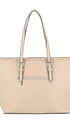 Flora & co Sac cabas femme pompon foulard léger beige