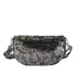 Flora & co Sac banane bandoulière suédine gris argent